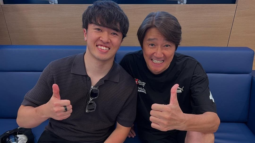 近藤真彦、宮田莉朋との2ショット公開　F1挑戦へエール「早く行けるよう頑張れ！」