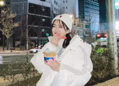 田島芽瑠、韓国の夜を満喫！「23時までサーティワンが空いててテンション上がった」