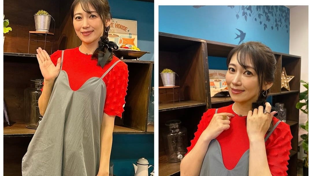 「赤、すごく似合ってて綺麗」モー娘。OB・〇〇、優しい微笑みショットにファン悶絶！