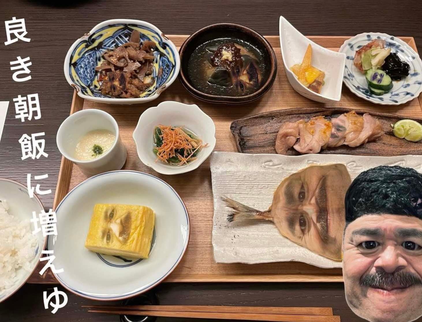 朝目ご飯の中にくっきー！？くっきーを探せ