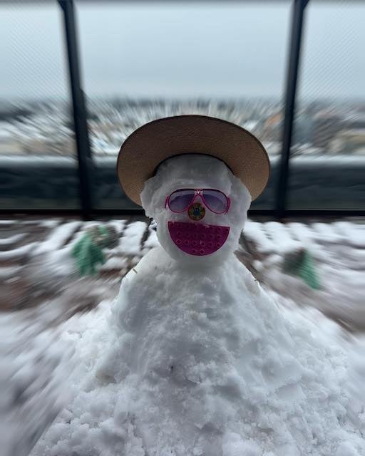上地雄輔が作ったのは南国の雪だるま⛄️？