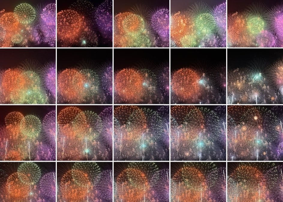 パンサー向井が投稿　スマホに収めた花火の思い出「余韻がすごい」