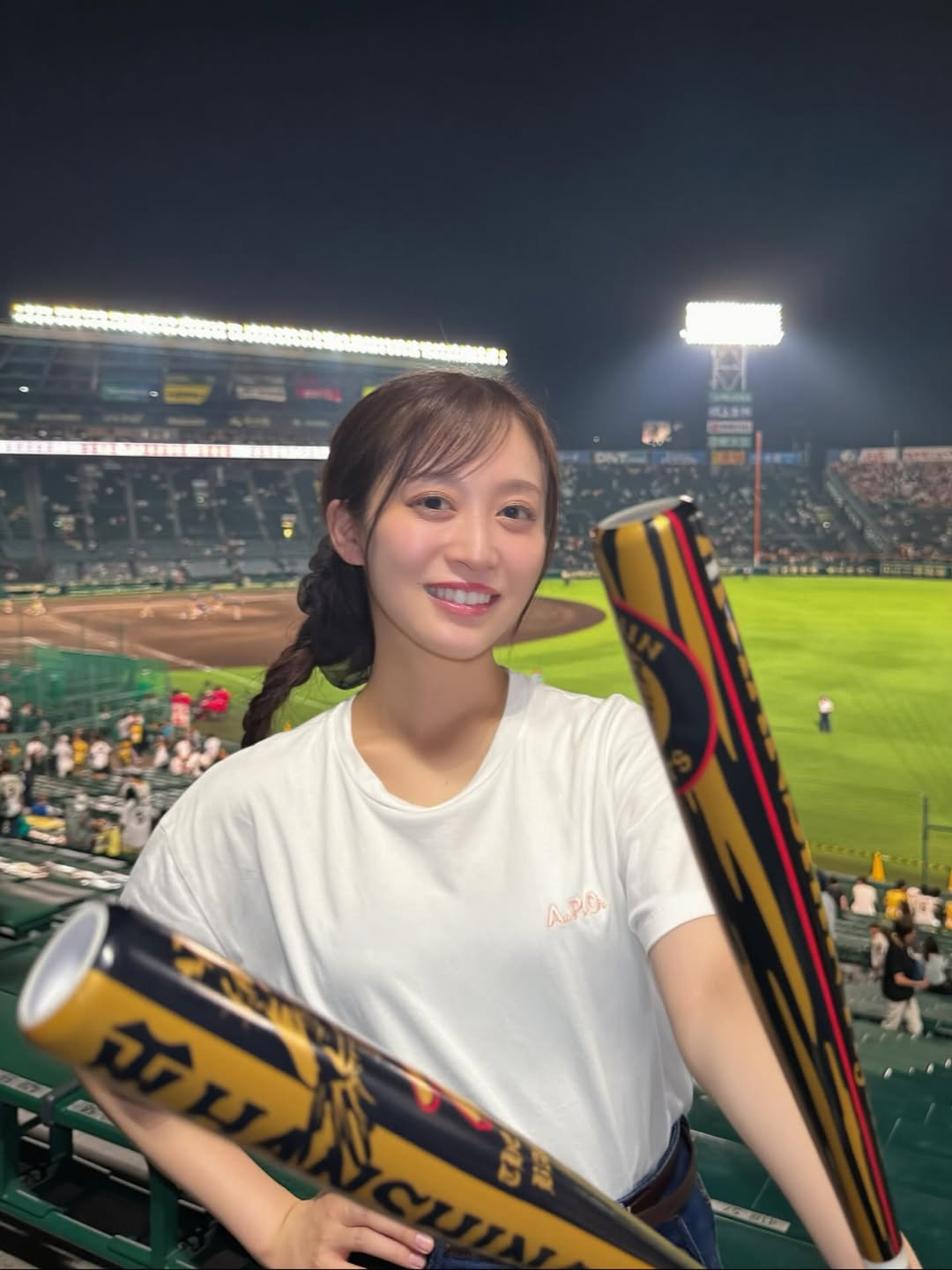 NMB48・川上千尋が阪神の試合を観戦「とても楽しい試合でした」