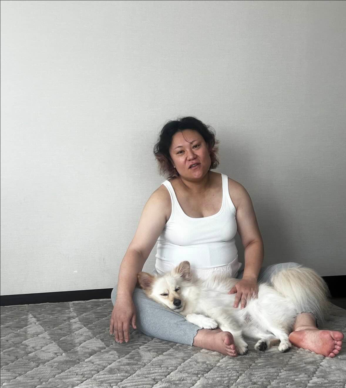 第1子妊娠中のバービー　寝起きの姿公開