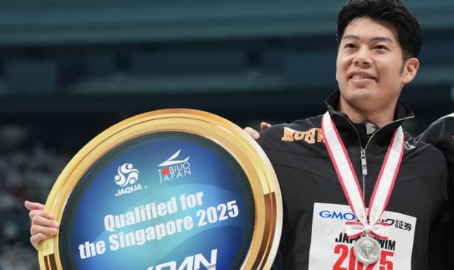 「楽しいレースだった」競泳・水沼尚輝が世界水泳代表内定を報告