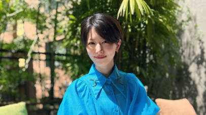 海老原優香アナ、“テラス日和”の爽やかショットに絶賛の声！「綺麗すぎ」「青が映える」