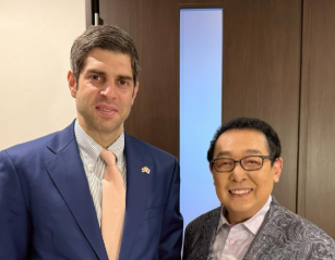 さだまさし、観桜会でジョージア大使と再会「今年もお目に掛かれて嬉しかった」