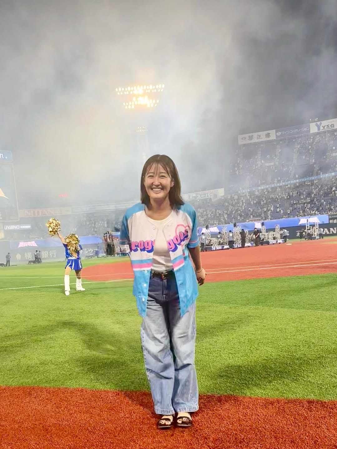 七谷明日香が横浜スタジアムへ「なんかパワーもらえた気がした笑」