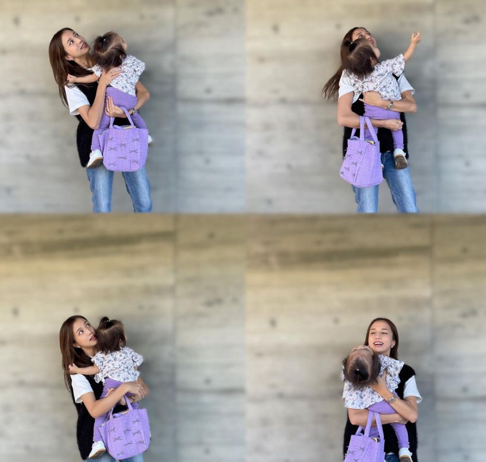 丸高愛実、次女との2Sを公開！パープルリンクコーデが可愛すぎる💜