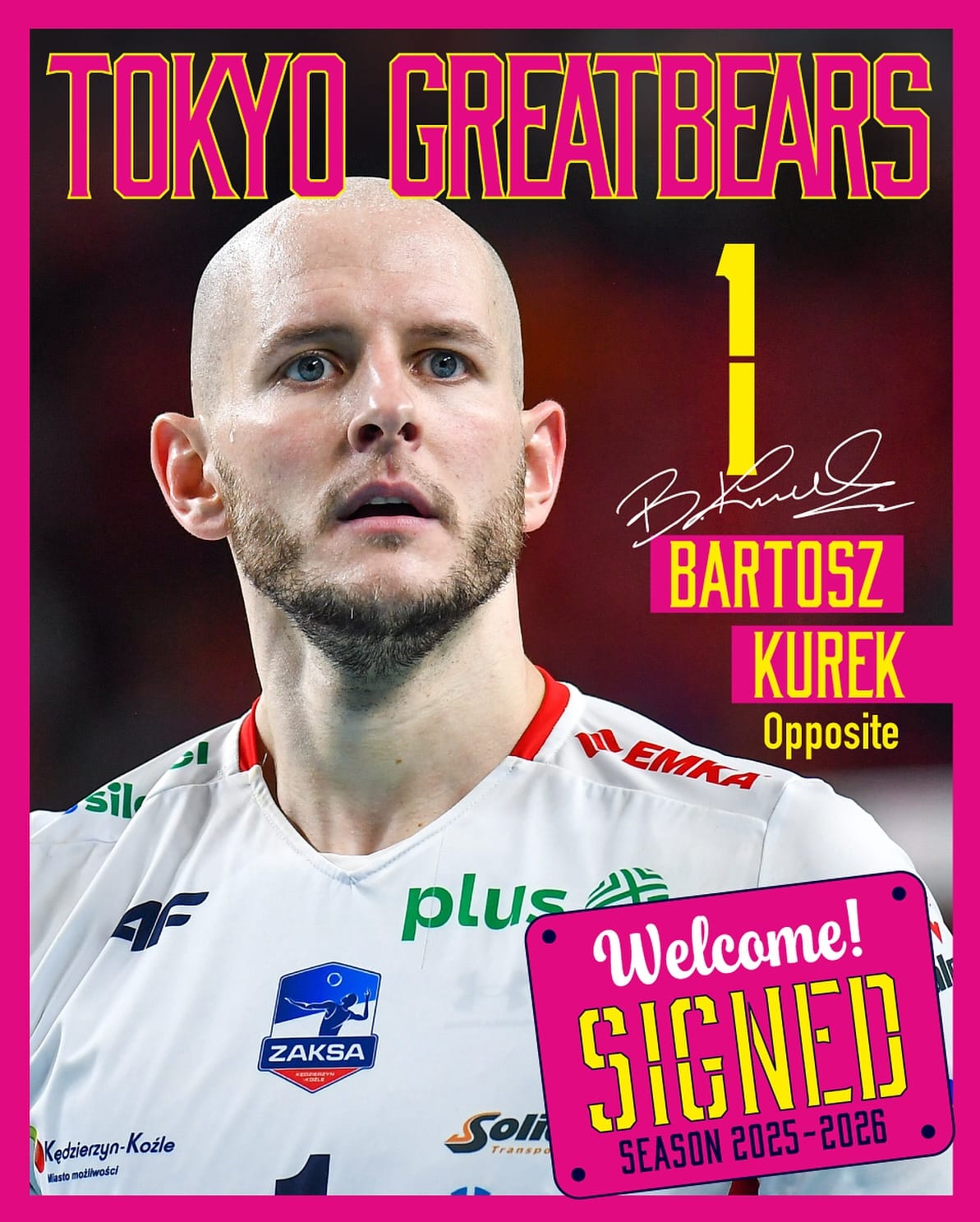 世界を代表するスーパーエースの日本復帰に「お帰りなさい」の声　東京GBに加入　バレーボール男子