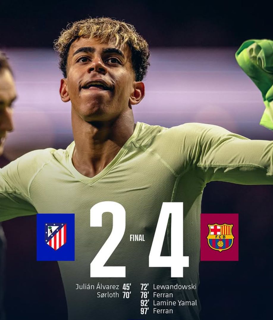 バルセロナが大逆転勝利でラ・リーガ首位をキープ！試合終盤25分間で4得点