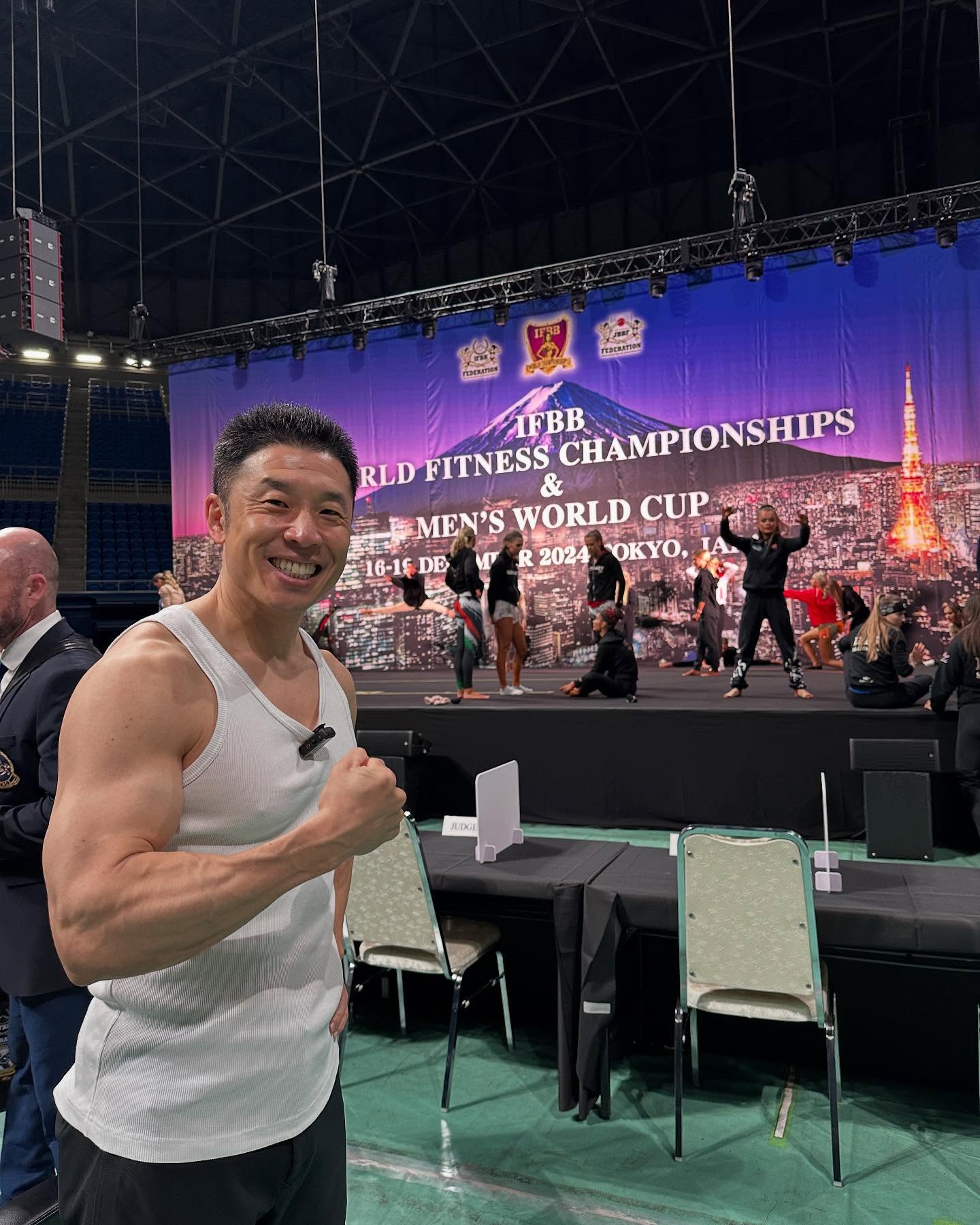 世界中のマッチョマンが集結？なかやまきんに君、フィットネス世界大会に現る