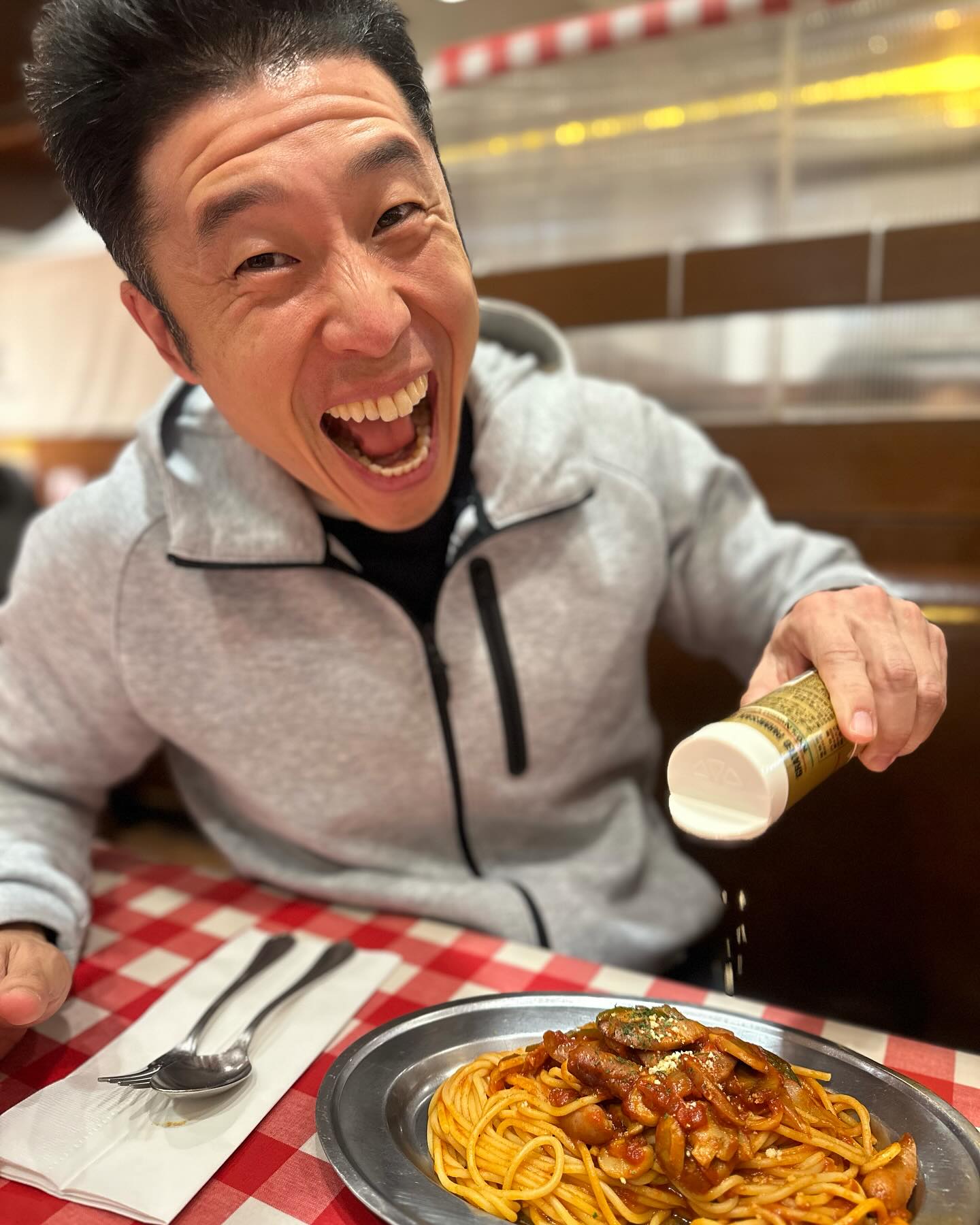 「ヤー‼️の割に控えめ😂」なかやまきんに君 