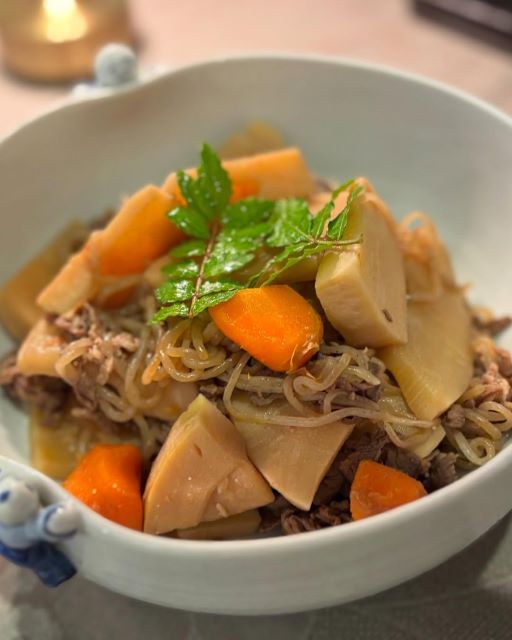 木村多江、掘りたてたけのこで春の恵みを味わう。心温まる手作り煮物に癒される時間