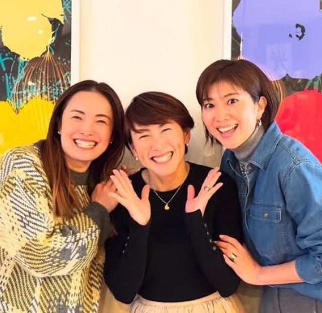 杉山愛が講演会からの潮田玲子玲の家でお茶&ディナー！