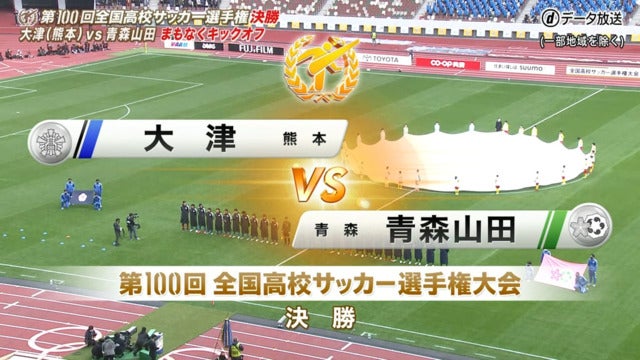 大津vs青森山田 第100回全国高校サッカー選手権・決勝