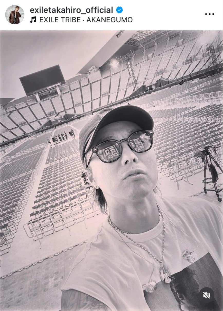 EXILE TAKAHIRO「皆さんお気をつけてお越しください👍」大阪でライブ！