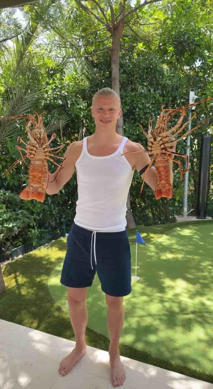 ハーランドが謎のエビ投稿！ユーモア溢れる写真が話題に