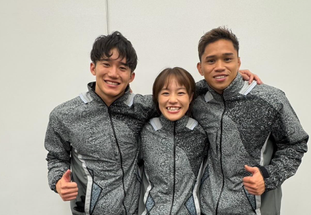 登坂絵莉、“異競技ドリームトリオ”で笑顔の共演！荒井陸＆合谷和弘との豪華3ショットが話題