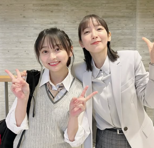 話題のドラマに出演中の影山優佳、あの人気女優とのツーショットを公開