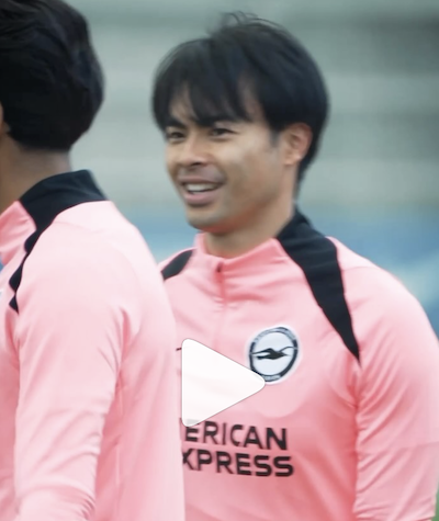 三笘薫、最新の練習動画が公開！怪我から順調に回復