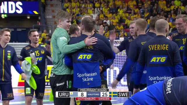 【ハンドボール】第28回男子世界選手権1/17C スウェーデン vs. ウルグアイ