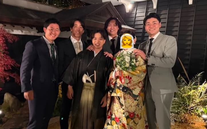 日本ハム・山本拓実の結婚式にチームメイトが集結！！
