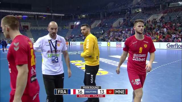 【ハンドボール】第28回男子世界選手権1/18メインラウンド フランス vs. モンテネグロ