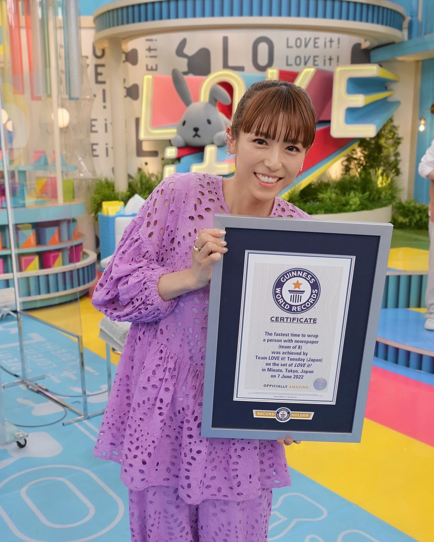 ギネス世界記録達成🎉若槻千夏さんの報告に祝福の声殺到 ️ | 話題の投稿 | スポーツブル (スポブル)