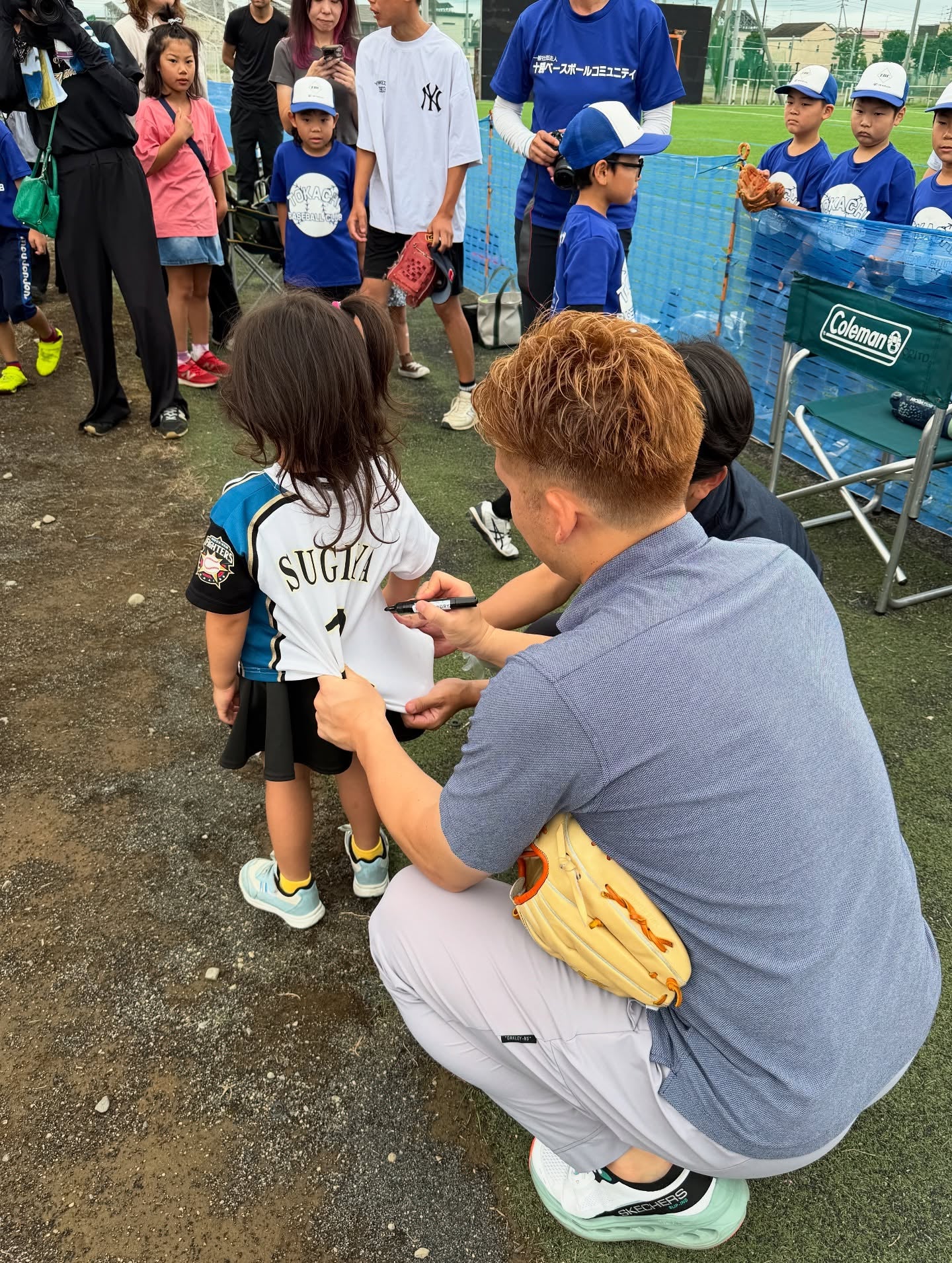 杉谷拳士、帯広でファンとふれあい　野球を通じた特別な一日