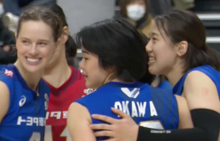 Ｖリーグ女子　トヨタ車体クインシーズ vs. 岡山シーガルズ 2022/1/23【ハイライト】