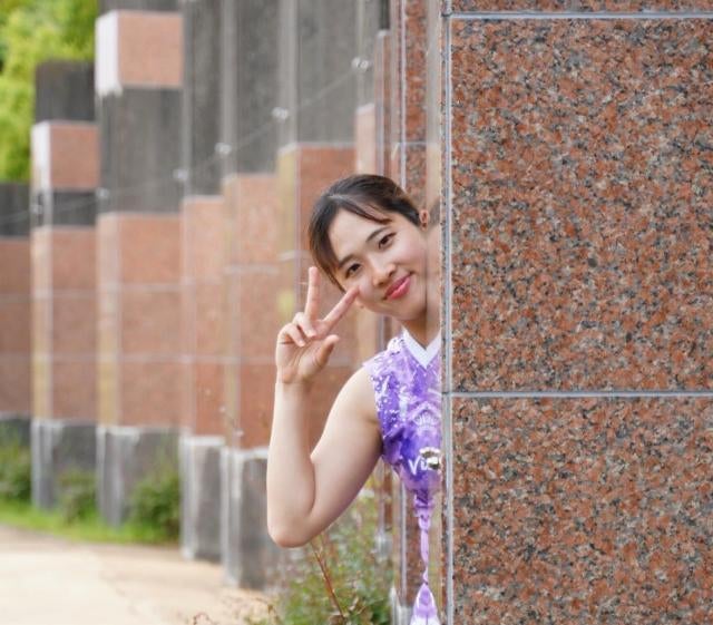 保育士バレーチーム・ビオーレ名古屋 大城なるみ、お気に入りショットは何番目？週末リラックス報告