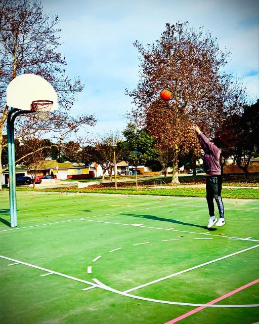 要潤がキレイなフォームでシュート！