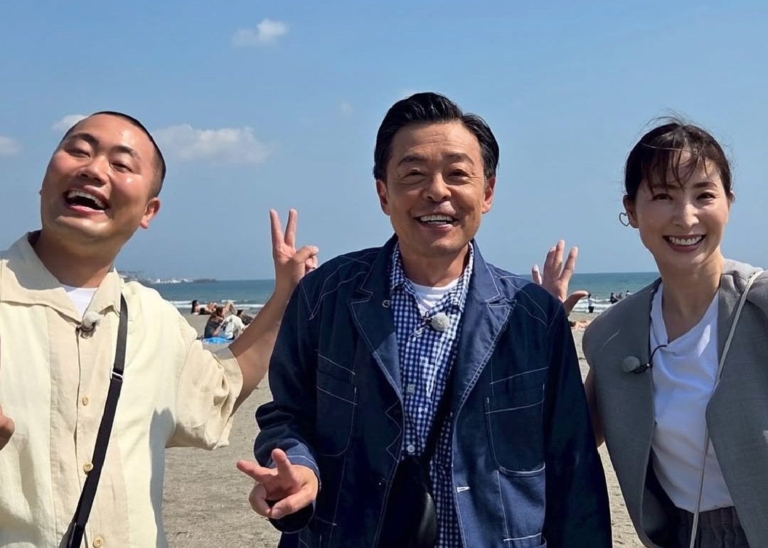 真飛聖が番組出演を報告　光石研＆岡部大と鎌倉での笑顔ショットを公開