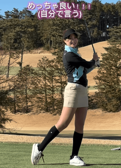 「なんとお美しい」人気ゴルフ美女、”めっちゃ良い”と自画自賛のスイングが可愛すぎと話題に
