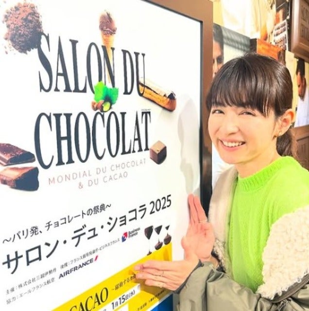 平井理央がPOP UP設営と検品の合間にまゆとサロンドショコラへ！