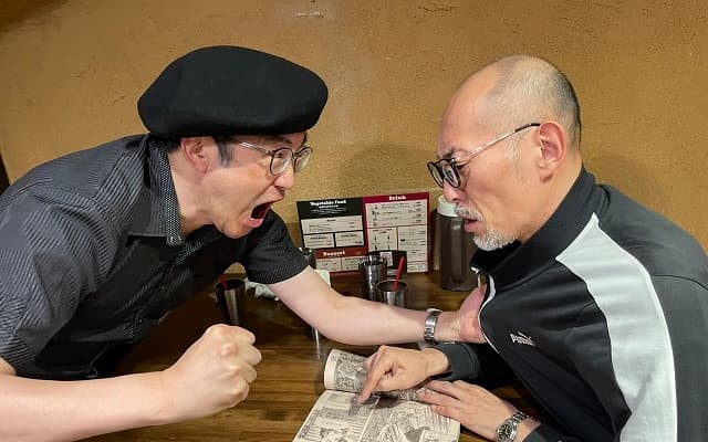 「熱い友情を育んでますね」漫画家・島本和彦がいつもの戦友とのケンカ(？)ショットを投稿