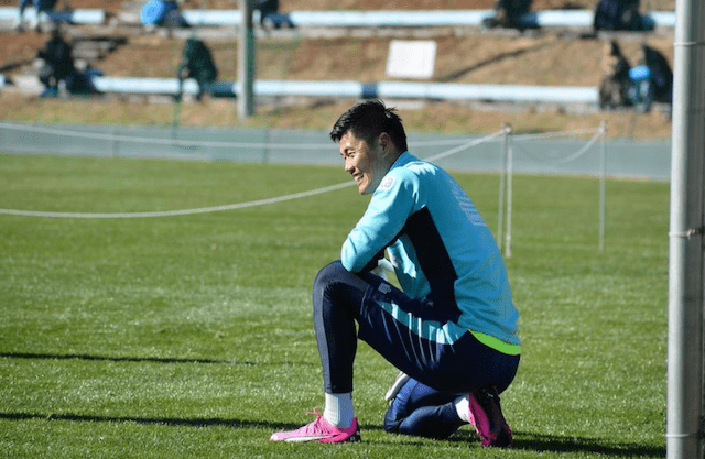 川島永嗣がジュビロの練習に姿を見せる