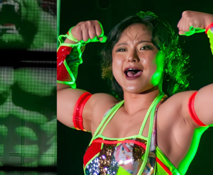 女子プロレス・飯田沙耶の“アマゾン”新コスチュームが話題沸騰！筋肉美が映える戦闘スタイル披露