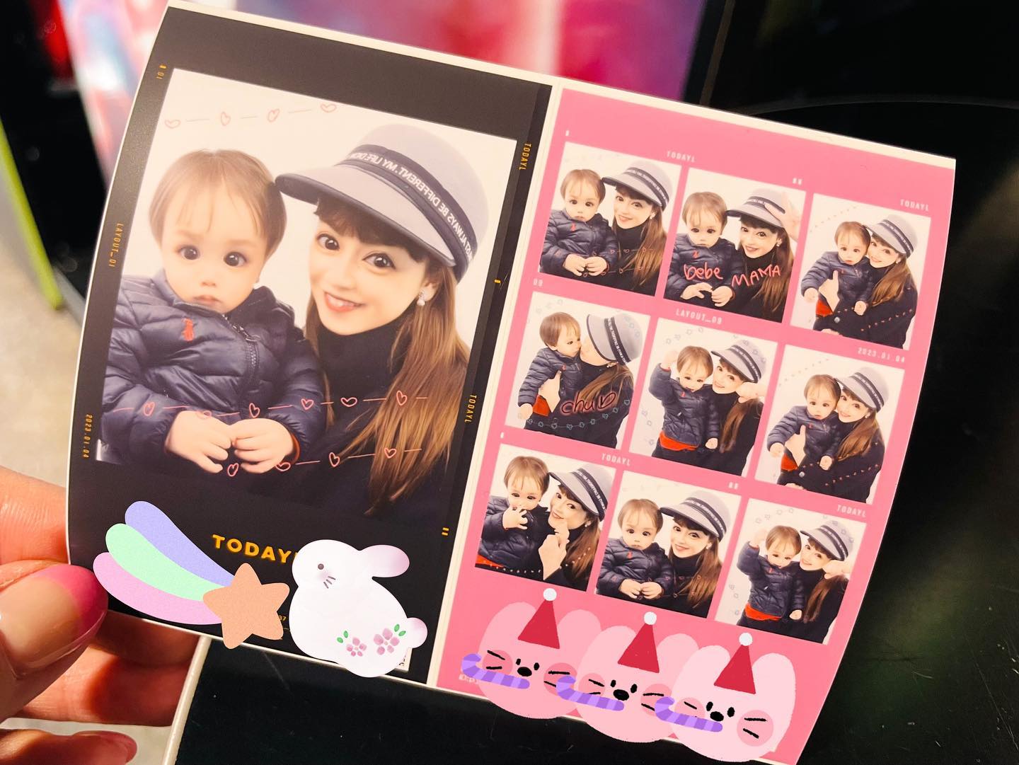 平愛梨が三男と初プリクラ📸「プリクラより実物の方が可愛いって凄いです💕🥰」