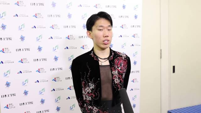 冬季インハイフィギュアスケート・男子2位朝賀俊太朗のインタビュー