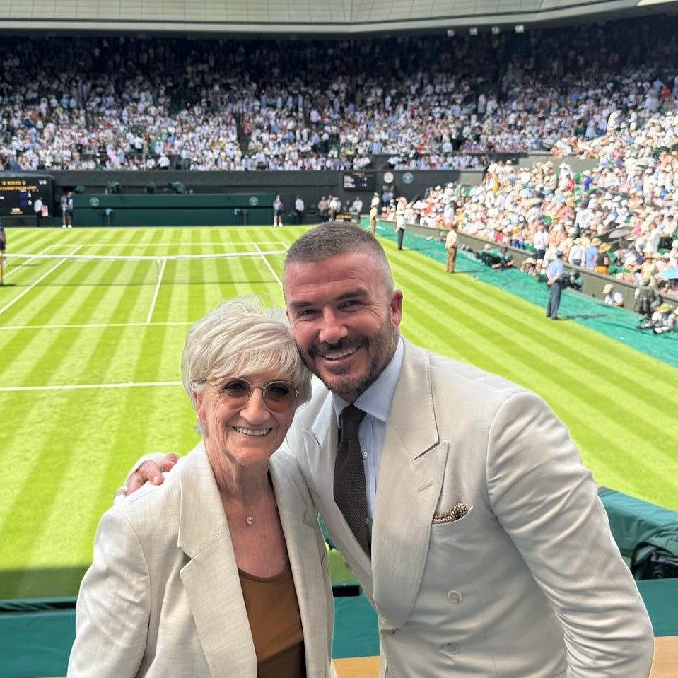 ベッカムがウィンブルドン初日の伝統を今年も実行し「これ以上のものはない」