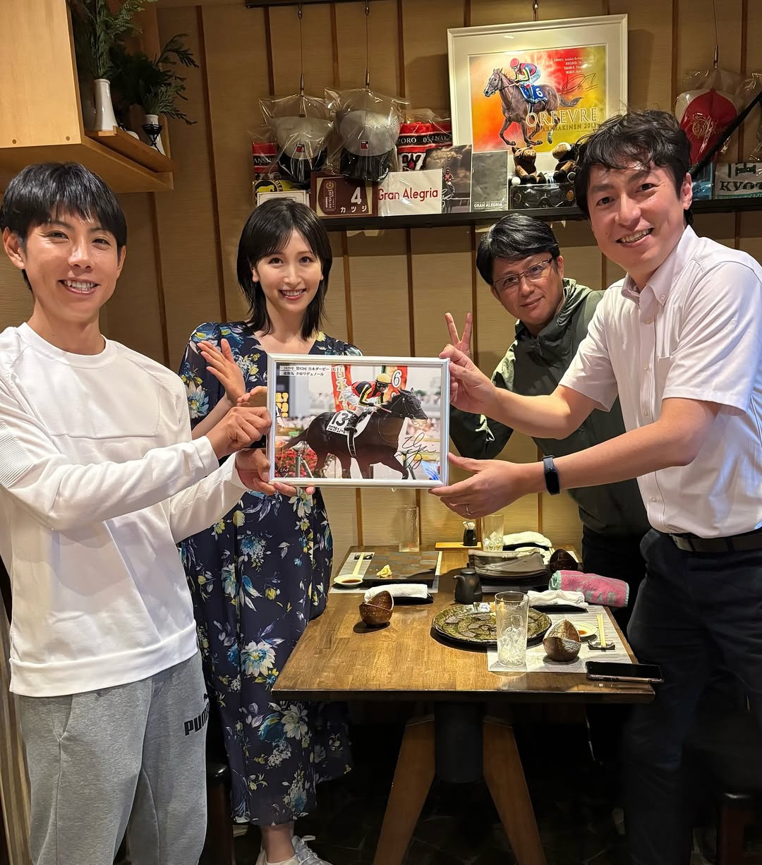 タレント兼キャスター・横山ルリカ、函館のはる鮨で今年のダービージョッキーであるあの人に遭遇！