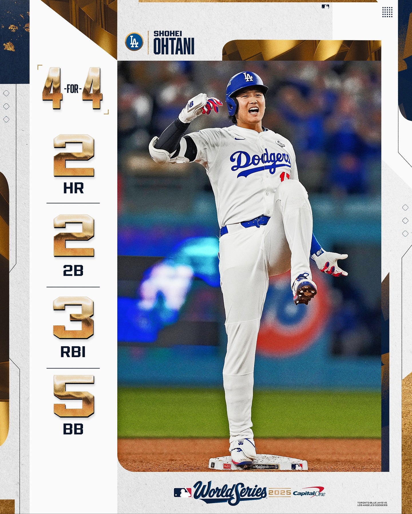 大谷翔平、9出塁でWS新記録樹立　まさかの4打席連続申告敬遠も