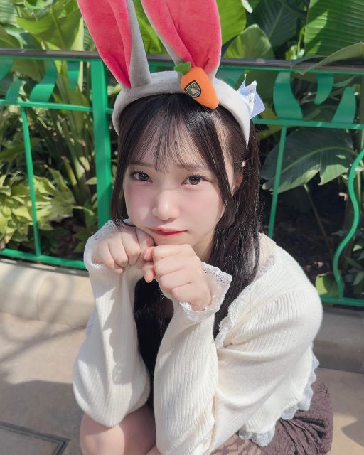 虹コン・尾林結花「ウサ耳あざカワ」ショットにファンメロメロ！