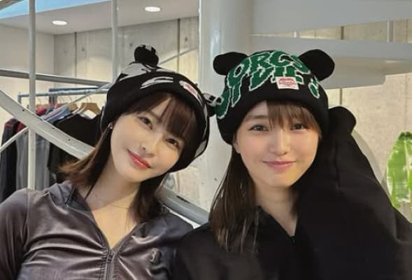 「めっちゃ可愛い〜」「素敵」グラドル・岸明日香 坂ノ上茜との2ショットを披露！