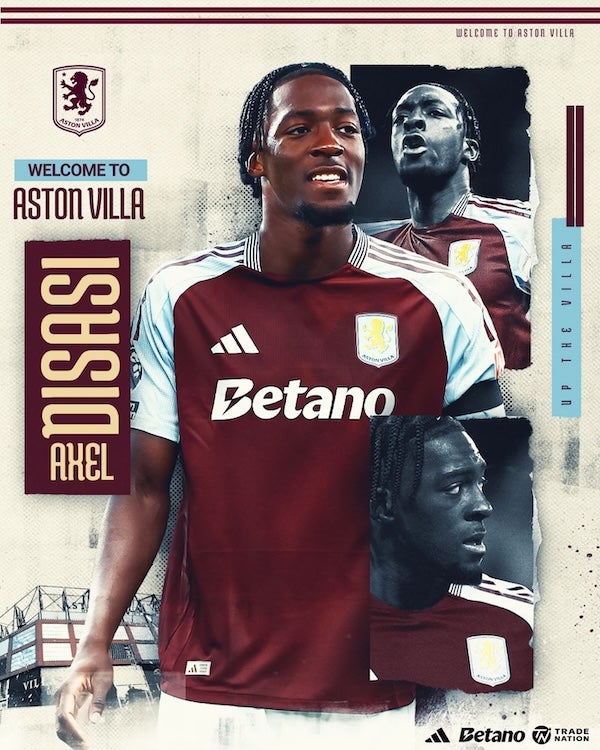 アストン・ヴィラ チェルシーからDFディサシをレンタル獲得!