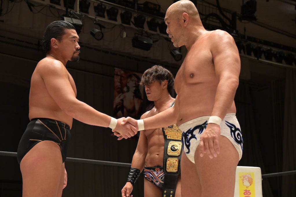 【DDTプロレス 樋口和貞】DDTの選手としてやるべきことをやろうと思い直し、2人と握手しました。
