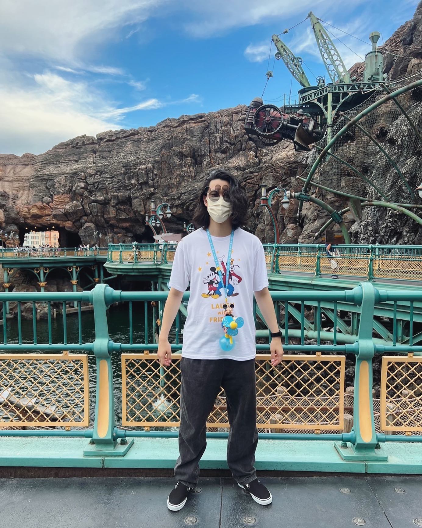 🐭💖粗品さんがディズニシーに！！「めっちゃ急いでディズニー回ってる感が出てて笑った😂😂」