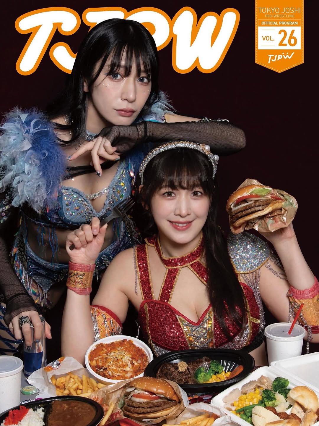 理系女子大食いプロレスラー、新作パンフレットの表紙撮影で見せた幸せショットに「可愛い過ぎ」